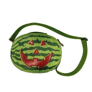Backstitch Bruja Watermelon Jack-o-Melon Crossbody Bag